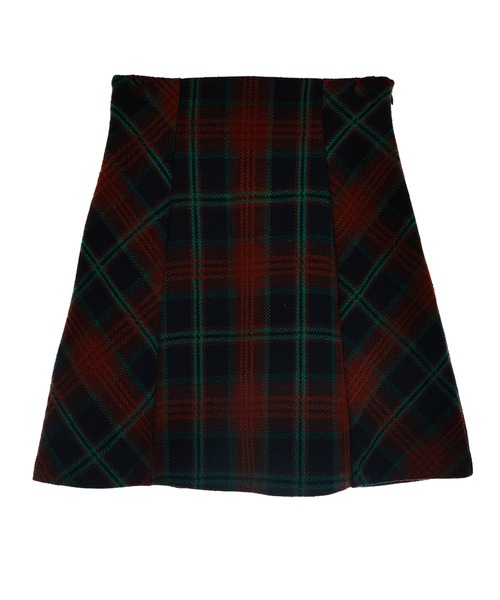 31 Sons de mode（トランテアン　ソン　ドゥ　モード）の「ダブルパターンチェックミニスカート（スカート・レディース・ホワイト×ブラック/ブラウン・36/38）」の5枚目の写真