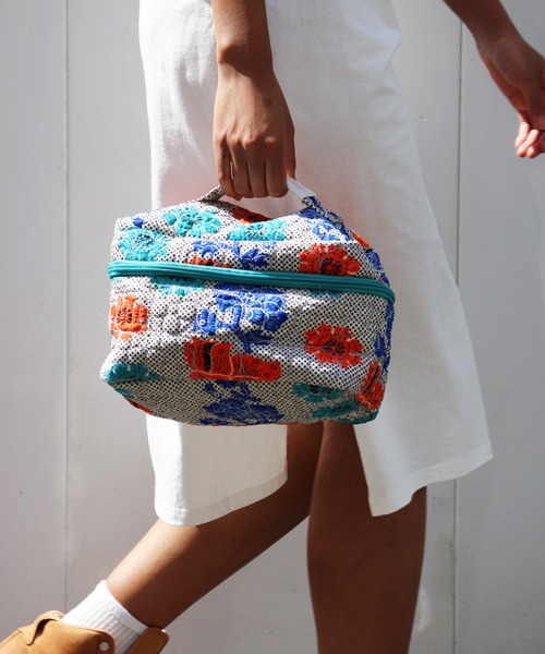moyan ecri（モヤン エクリ）の「<moyan ecri>QUILT BOX BAG（ハンドバッグ・レディース・スカイブルー/パープル/ブルー系その他/コーラル・FREE）」の20枚目の写真