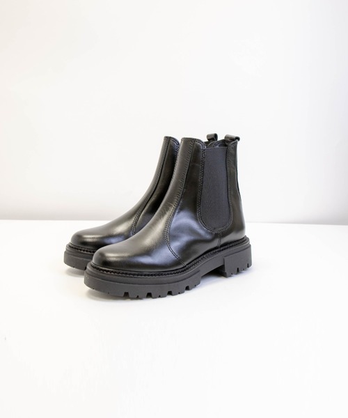 eness（エネス）の「【ENESS/エネス】ショートブーツ　サイドゴア　牛革（ブーツ・レディース・ブラック・38/36/37）」の4枚目の写真