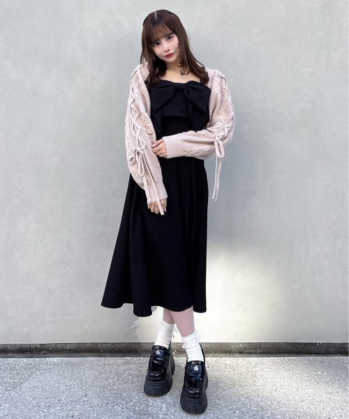 one way（ワンウェイ）の「リボンジャンスカ（ワンピース・レディース・ブルー系その他/ブラック/グレー/ブラウン系その他/ホワイト系その他/ブラック系その他/ブラウン系その他2/グレー系その他・FREE）」の22枚目の写真