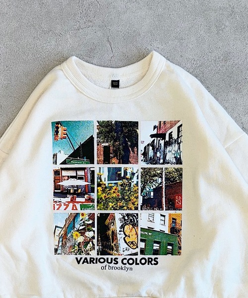 Life Support Products（ライフサポートプロダクツ）の「ビッグシルエットフォトプリントトレーナー（スウェット・キッズ・ブラック系1/ホワイト系1/ホワイト系2/ブラック系2/ホワイト系3/ブラック系3・90/80/100/95/110/150/140/130/120）」の7枚目の写真