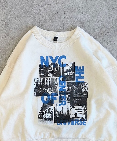 Life Support Products（ライフサポートプロダクツ）の「ビッグシルエットフォトプリントトレーナー（スウェット・キッズ・ブラック系1/ホワイト系1/ホワイト系2/ブラック系2/ホワイト系3/ブラック系3・90/80/100/95/110/150/140/130/120）」の10枚目の写真