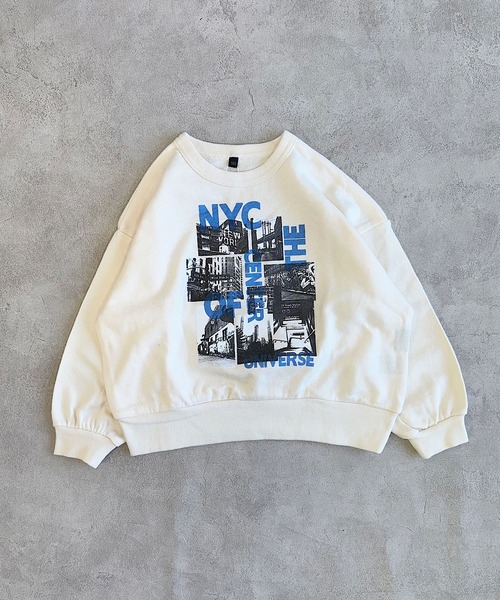 Life Support Products（ライフサポートプロダクツ）の「ビッグシルエットフォトプリントトレーナー（スウェット・キッズ・ブラック系1/ホワイト系1/ホワイト系2/ブラック系2/ホワイト系3/ブラック系3・90/80/100/95/110/150/140/130/120）」の11枚目の写真