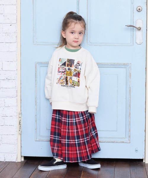 Life Support Products（ライフサポートプロダクツ）の「ビッグシルエットフォトプリントトレーナー（スウェット・キッズ・ブラック系1/ホワイト系1/ホワイト系2/ブラック系2/ホワイト系3/ブラック系3・90/80/100/95/110/150/140/130/120）」の22枚目の写真