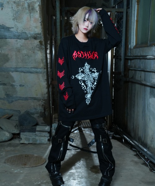 Amilige（アミリージュ）の「クロスロゴロングTシャツ（Tシャツ