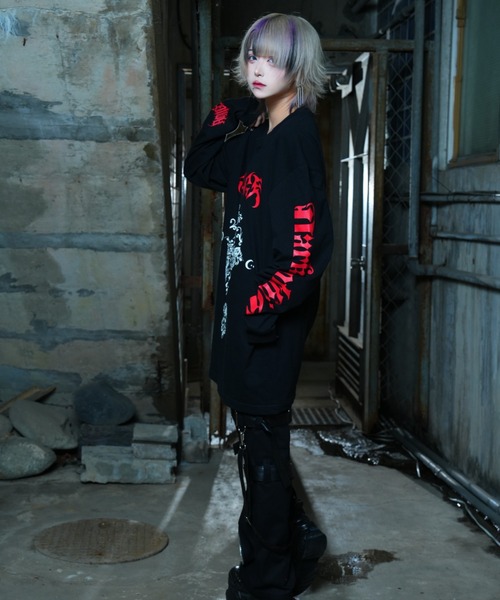 Amilige（アミリージュ）の「クロスロゴロングTシャツ（Tシャツ