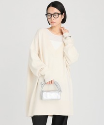 BABYLONE | コットンウールVネックオーバープルオーバー(ニット/セーター)