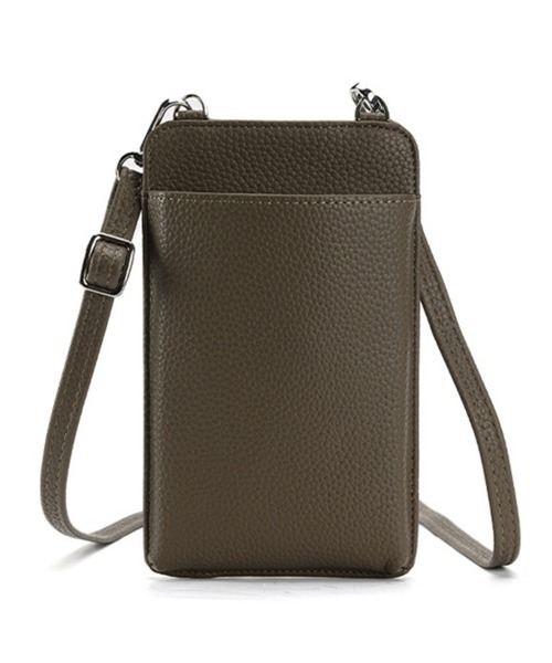 Coo+i（クーイ）の「スマホショルダー  スマホポーチ カード小物収納（ショルダーバッグ・レディース・ベージュ/ブラウン/グリーン/ブラック・FREE）」の3枚目の写真