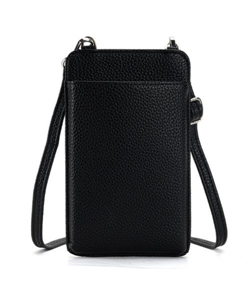 Coo+i（クーイ）の「スマホショルダー  スマホポーチ カード小物収納（ショルダーバッグ・レディース・ベージュ/ブラウン/グリーン/ブラック・FREE）」の2枚目の写真