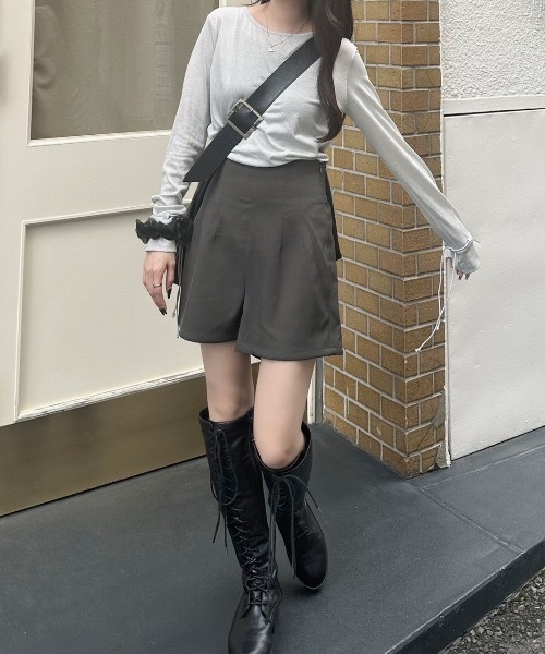 nemne store（ネンネストア）の「《Delfy》ダーツショートパンツ セットアップ可能（その他パンツ・レディース・ブラック/グレー・SMALL/MEDIUM）」の11枚目の写真