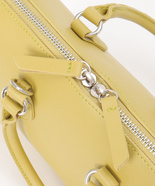 ikka(イッカ)の「PU 2WAYガバットボストンバッグ(ボストンバッグ・レディース・オフホワイト/ブラック/エメラルド・FREE)」の11枚目の写真