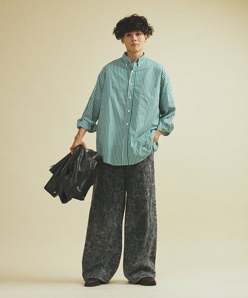 417 EDIFICE（フォーワンセブンエディフィス）の「”F.C” BD シャツ（シャツ/ブラウス・メンズ・ブルー/ホワイト/グリーン/レッド/パープル・SMALL/MEDIUM/LARGE）」の6枚目の写真