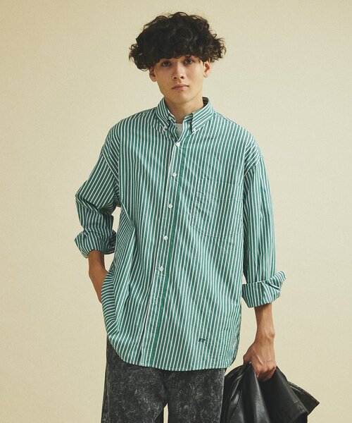 417 EDIFICE（フォーワンセブンエディフィス）の「”F.C” BD シャツ（シャツ/ブラウス・メンズ・ブルー/ホワイト/グリーン/レッド/パープル・SMALL/MEDIUM/LARGE）」の14枚目の写真