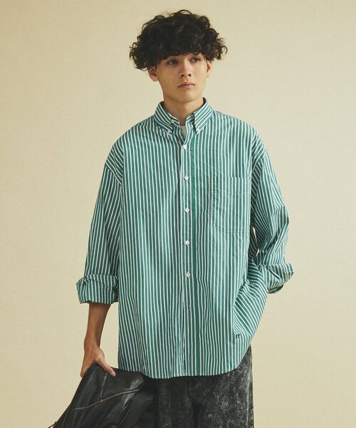 417 EDIFICE（フォーワンセブンエディフィス）の「”F.C” BD シャツ（シャツ/ブラウス・メンズ・ブルー/ホワイト/グリーン/レッド/パープル・SMALL/MEDIUM/LARGE）」の15枚目の写真