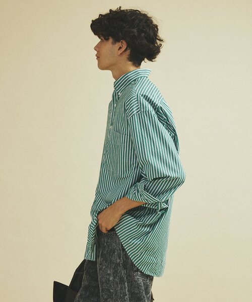 417 EDIFICE（フォーワンセブンエディフィス）の「”F.C” BD シャツ（シャツ/ブラウス・メンズ・ブルー/ホワイト/グリーン/レッド/パープル・SMALL/MEDIUM/LARGE）」の16枚目の写真