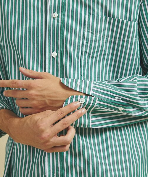 417 EDIFICE（フォーワンセブンエディフィス）の「”F.C” BD シャツ（シャツ/ブラウス・メンズ・ブルー/ホワイト/グリーン/レッド/パープル・SMALL/MEDIUM/LARGE）」の21枚目の写真