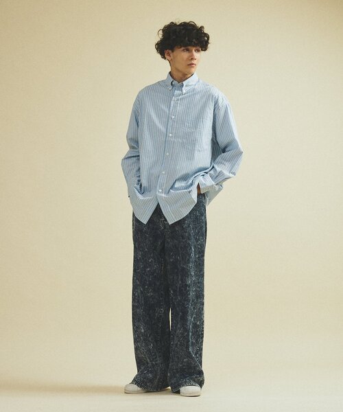 417 EDIFICE（フォーワンセブンエディフィス）の「”F.C” BD シャツ（シャツ/ブラウス・メンズ・ブルー/ホワイト/グリーン/レッド/パープル・SMALL/MEDIUM/LARGE）」の22枚目の写真