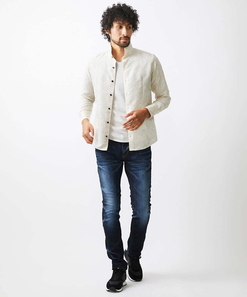 MICHEL KLEIN HOMME   （ミッシェルクランオム）の「《日本製》ブルーオーシャンデニムパンツ（デニムパンツ・メンズ・ネイビー・X-LARGE/MEDIUM/LARGE）」の3枚目の写真