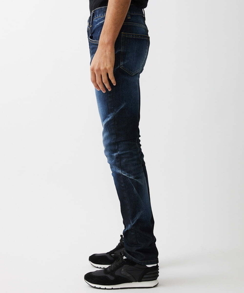 MICHEL KLEIN HOMME   （ミッシェルクランオム）の「《日本製》ブルーオーシャンデニムパンツ（デニムパンツ・メンズ・ネイビー・X-LARGE/MEDIUM/LARGE）」の4枚目の写真