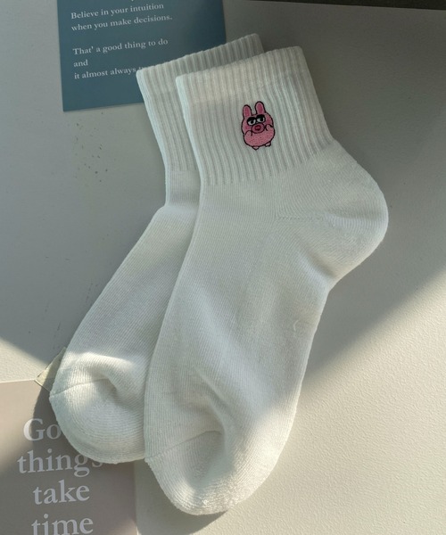 WEGO（ウィゴー）の「WEGO/アニマル刺繍アンクル底パイルソックス（ソックス/靴下・レディース・その他5/その他1/その他8/その他7/その他6/その他9/その他10/その他11/その他12/その他13/その他14/その他15/その他16/その他17/その他18/その他20/その他19・23-25cm）」の13枚目の写真