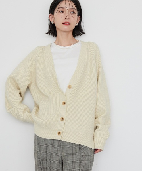 ★るんるん★AMERI アメリ　ニット　カーディガン　白 ☆るんるん様専用☆AMERI アメリ ニット カーディガン 白