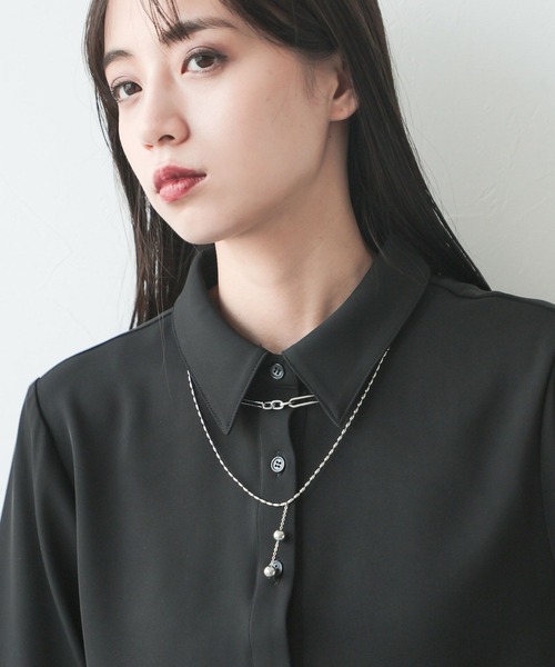 HARE（ハレ）の「ボールモチーフ2Pネックレス(HARE)（ネックレス・レディース・ホワイト/シルバー・FREE）」の6枚目の写真