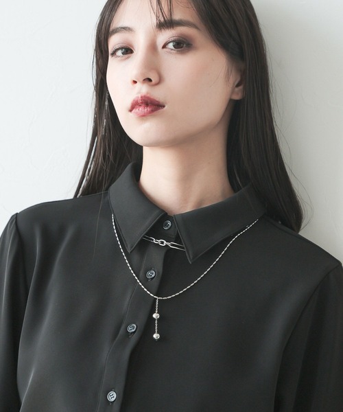 HARE（ハレ）の「ボールモチーフ2Pネックレス(HARE)（ネックレス・レディース・ホワイト/シルバー・FREE）」の7枚目の写真