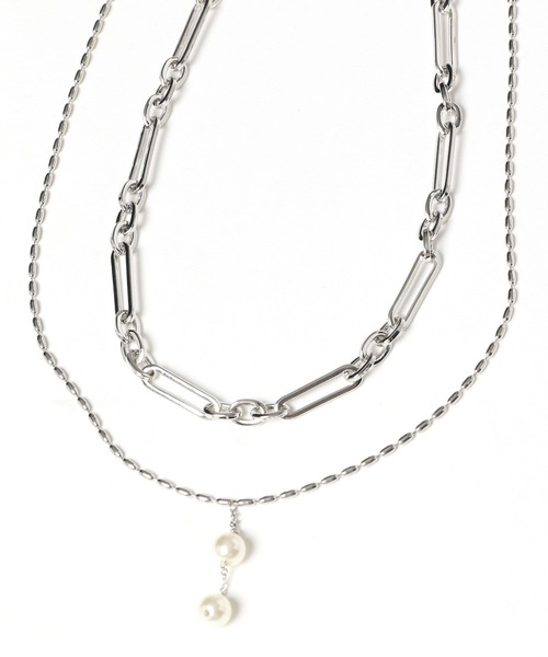 HARE（ハレ）の「ボールモチーフ2Pネックレス(HARE)（ネックレス・レディース・ホワイト/シルバー・FREE）」の11枚目の写真