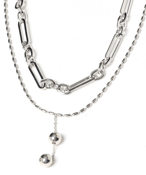 HARE（ハレ）の「ボールモチーフ2Pネックレス(HARE)（ネックレス・レディース・ホワイト/シルバー・FREE）」の16枚目の写真