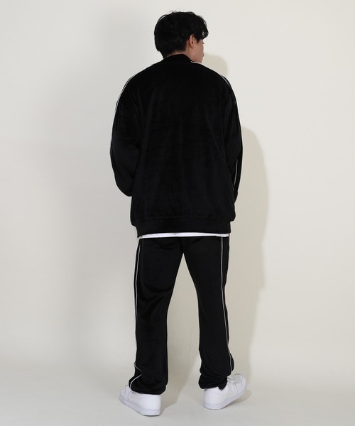 ご購入者様決定[未使用✧︎heat coil]ベロアパンツ 黒色 ルームウェア LサイズOK XLARGE】TAGGING VELOUR PANTS ベロアパンツ【エクストララージ