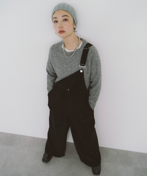 HANNE(アン)の「クルーネックカラーニットプルオーバー(ニット/セーター・レディース・レッド/グレー/ブルー・FREE)」の12枚目の写真