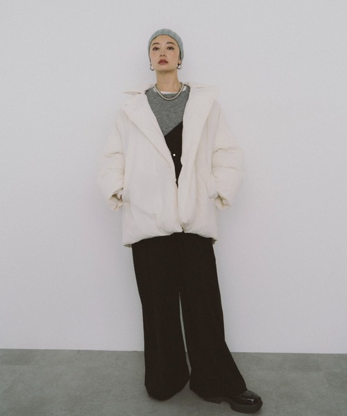 HANNE(アン)の「クルーネックカラーニットプルオーバー(ニット/セーター・レディース・レッド/グレー/ブルー・FREE)」の14枚目の写真