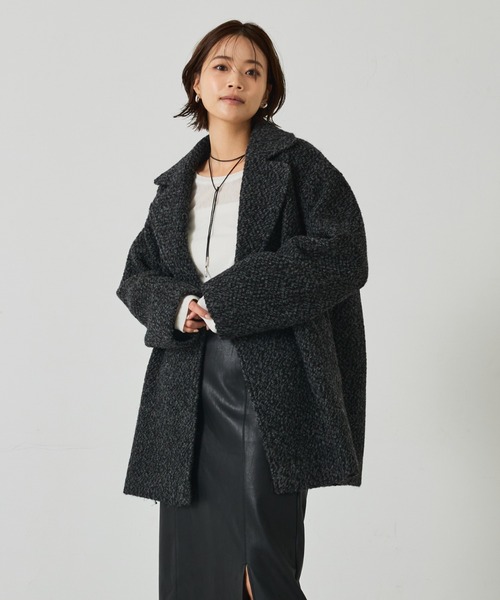 ダブルハーフコート/ピーコート（ピーコート）｜abahouse mavie