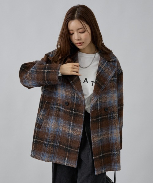 ダブルハーフコート/ピーコート（ピーコート）｜abahouse mavie