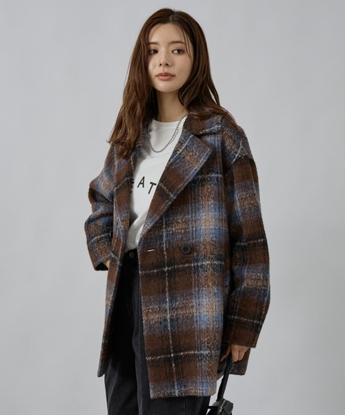 ダブルハーフコート/ピーコート（ピーコート）｜abahouse mavie