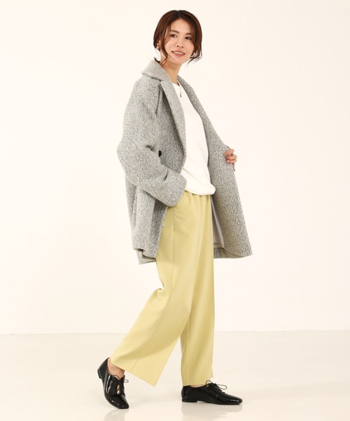 abahouse mavie（アバハウスマヴィ）の「ダブルハーフコート/ピーコート（ピーコート・レディース・チャコールグレー/グレー/ブラウン/オフホワイト/ブラック系その他・フリー）」の10枚目の写真