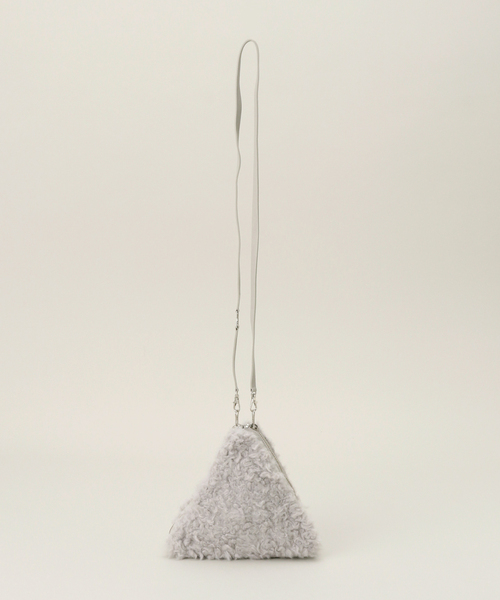 LOW CLASSIC(ロウ クラシック)の「LOW CLASSIC/ロウ クラシック TRAIANGLE BAG LW244BA02(ショルダーバッグ・レディース・ライトグレー・FREE)」の2枚目の写真