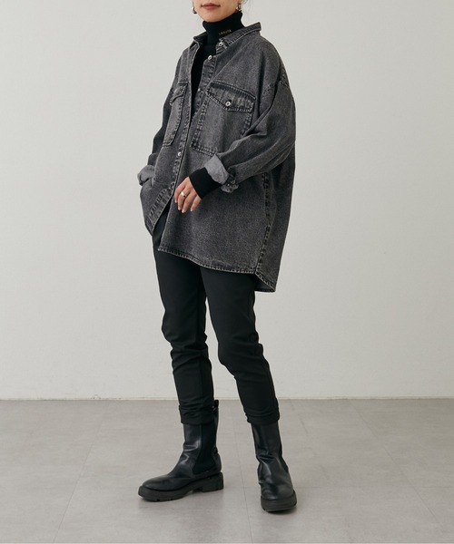LARUTA(ラルータ)の「【LARUTA】LARUTAロゴ刺繍入りケーブルタートル(ニット/セーター・レディース・ミント/モカ/その他1/オフホワイト/グレー/ブラック・FREE)」の15枚目の写真