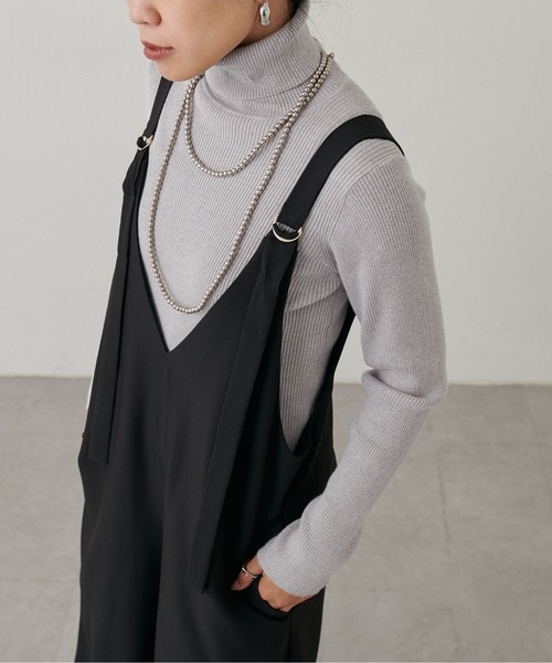 LARUTA(ラルータ)の「【LARUTA】LARUTAロゴ刺繍入りケーブルタートル(ニット/セーター・レディース・ミント/モカ/その他1/オフホワイト/グレー/ブラック・FREE)」の18枚目の写真