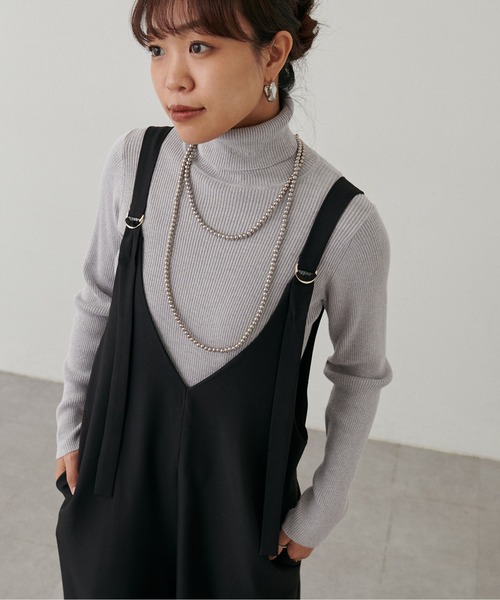 LARUTA(ラルータ)の「【LARUTA】LARUTAロゴ刺繍入りケーブルタートル(ニット/セーター・レディース・ミント/モカ/その他1/オフホワイト/グレー/ブラック・FREE)」の19枚目の写真