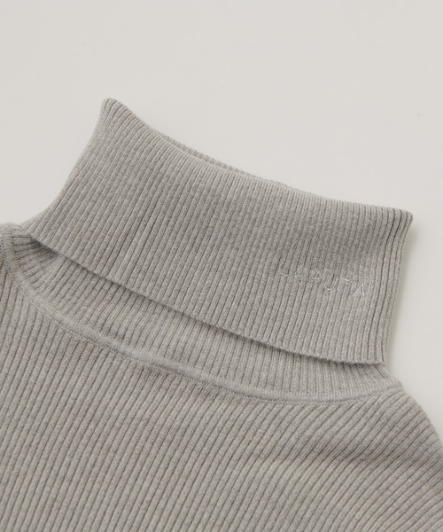 LARUTA(ラルータ)の「【LARUTA】LARUTAロゴ刺繍入りケーブルタートル(ニット/セーター・レディース・ミント/モカ/その他1/オフホワイト/グレー/ブラック・FREE)」の21枚目の写真