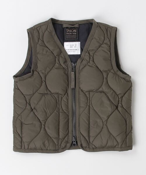 fridge（フリッジ）の「【TAION】タイオン KIDS MILITARY V NECK W-ZIP DOWN VEST TAION-K001ALSZML-1（ベスト・キッズ・ダークオレンジ/ダークオリーブ/ブラック/その他・130/120/110/140）」の12枚目の写真