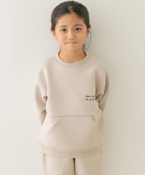 URBAN RESEARCH DOORS（アーバンリサーチドアーズ）の「『セットアップ対応』ダンボールニット切替プルオーバー(KIDS)（Tシャツ/カットソー・キッズ・ブラック/ベージュ・105/120/135）」の17枚目の写真