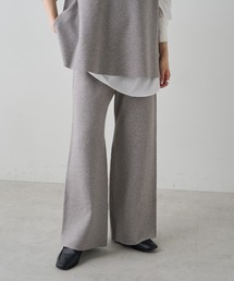 PUAL CE CIN | ミラノリブニットフレアパンツ(その他パンツ)