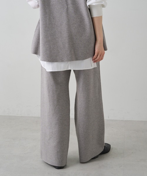 PUAL CE CIN（ピュアルセシン）の「ミラノリブニットフレアパンツ（その他パンツ・レディース・ブラウン/ブラック/グレー系その他・FREE）」の9枚目の写真