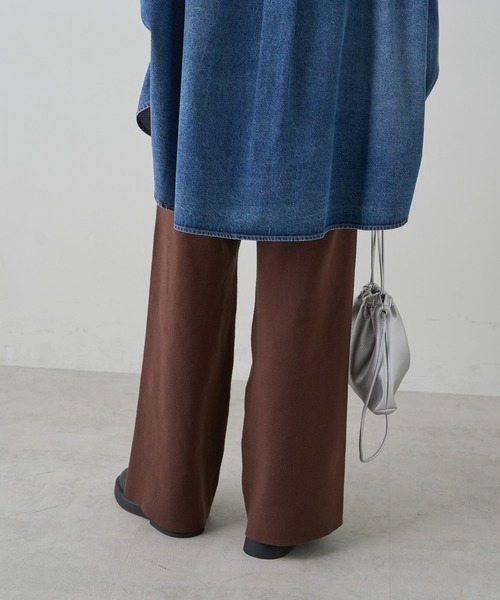 PUAL CE CIN（ピュアルセシン）の「ミラノリブニットフレアパンツ（その他パンツ・レディース・ブラウン/ブラック/グレー系その他・FREE）」の18枚目の写真