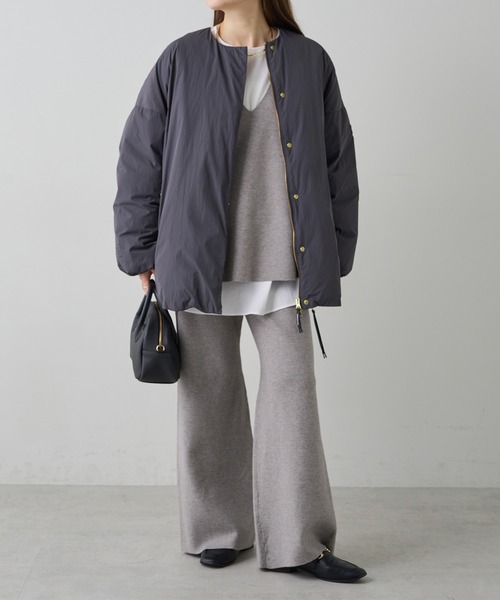 PUAL CE CIN（ピュアルセシン）の「ミラノリブニットフレアパンツ（その他パンツ・レディース・ブラウン/ブラック/グレー系その他・FREE）」の13枚目の写真