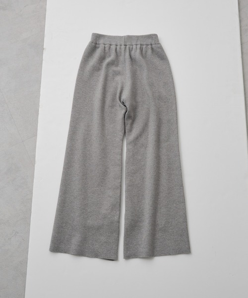 PUAL CE CIN（ピュアルセシン）の「ミラノリブニットフレアパンツ（その他パンツ・レディース・ブラウン/ブラック/グレー系その他・FREE）」の6枚目の写真