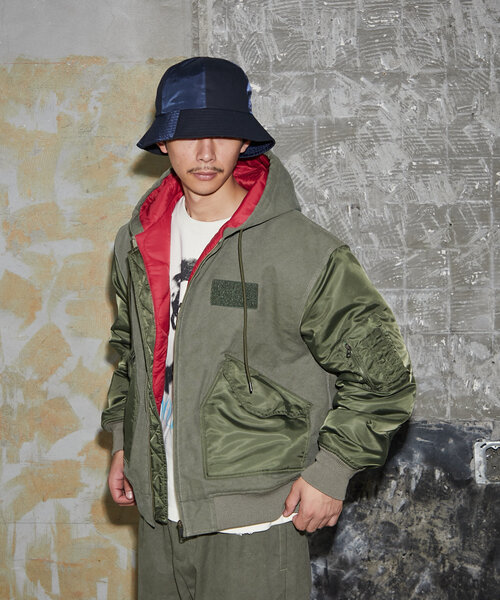 CIAOPANIC(チャオパニック)の「【mi-ry by CIAOPANIC】ワークフーディージャケット(ブルゾン・レディース・オリーブ/ブラック・FREE)」の12枚目の写真