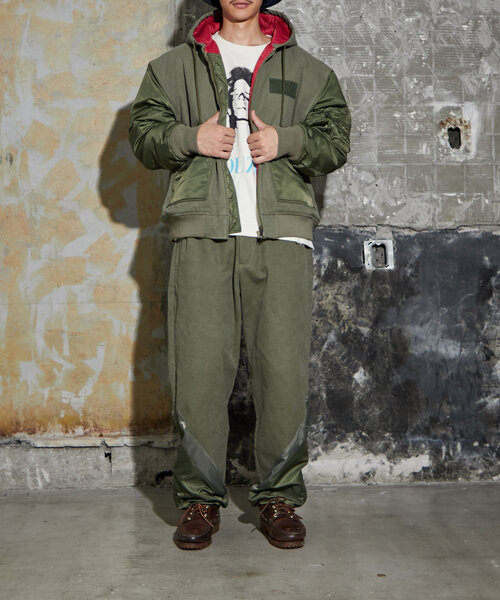 CIAOPANIC(チャオパニック)の「【mi-ry by CIAOPANIC】ワークフーディージャケット(ブルゾン・レディース・オリーブ/ブラック・FREE)」の16枚目の写真